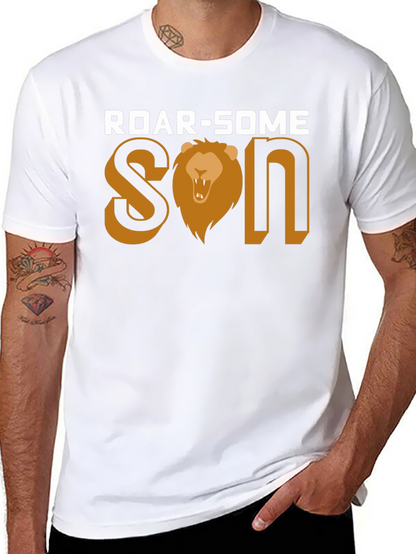 Roar-Some Son Graphic Tee - Lion Design