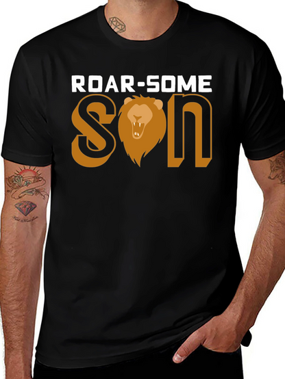 Roar-Some Son Graphic Tee - Lion Design