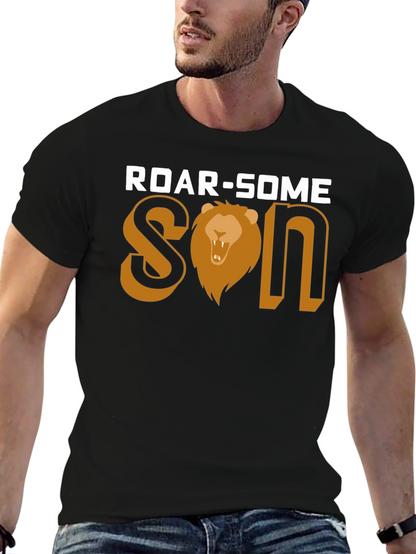 Roar-Some Son Graphic Tee - Lion Design