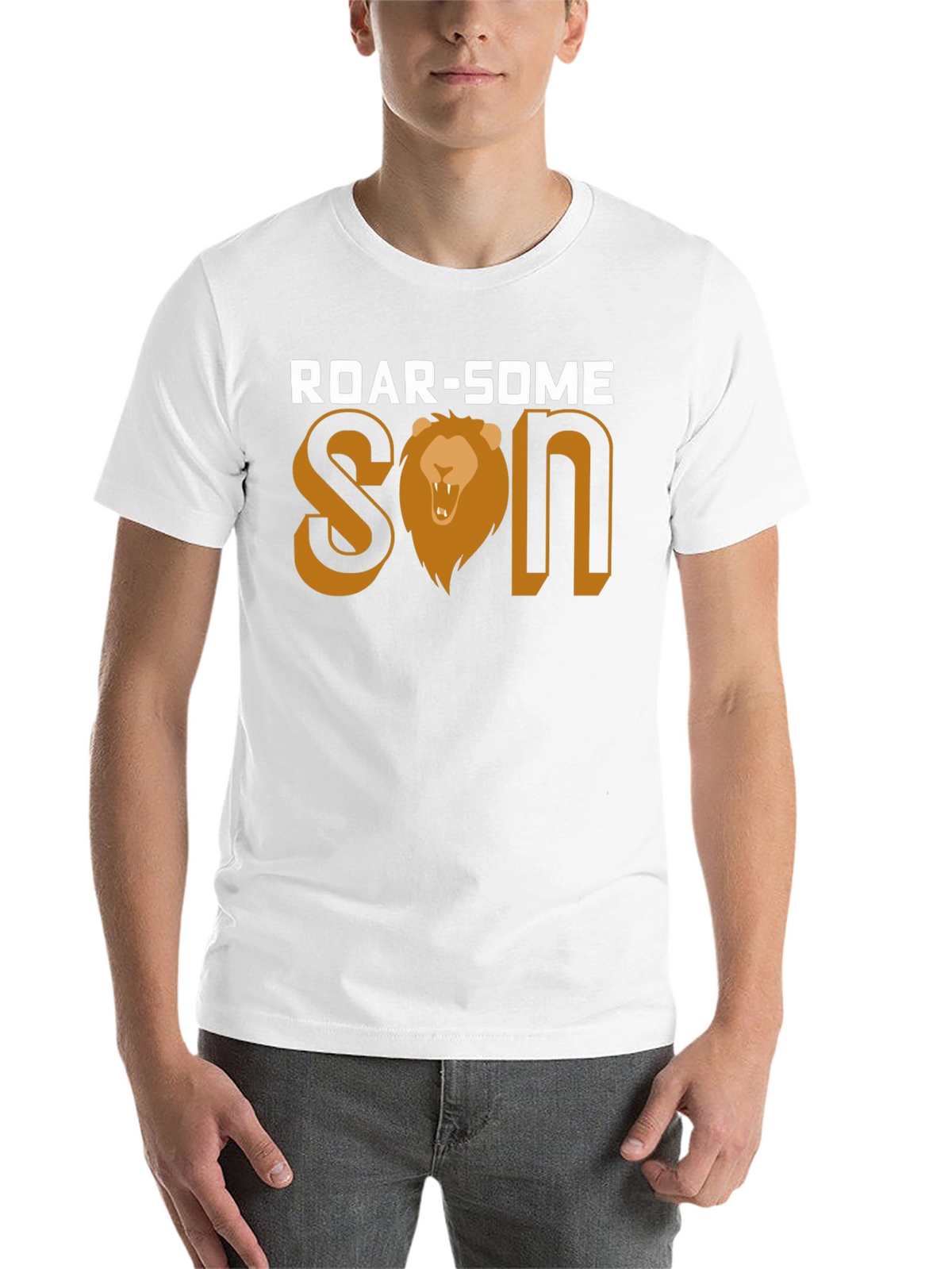 Roar-Some Son Graphic Tee - Lion Design