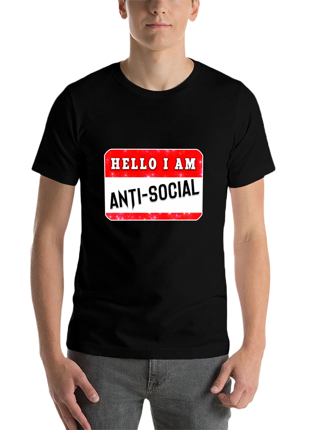 Anti-Social Graphic T-Shirt - Introvert Humor Tee