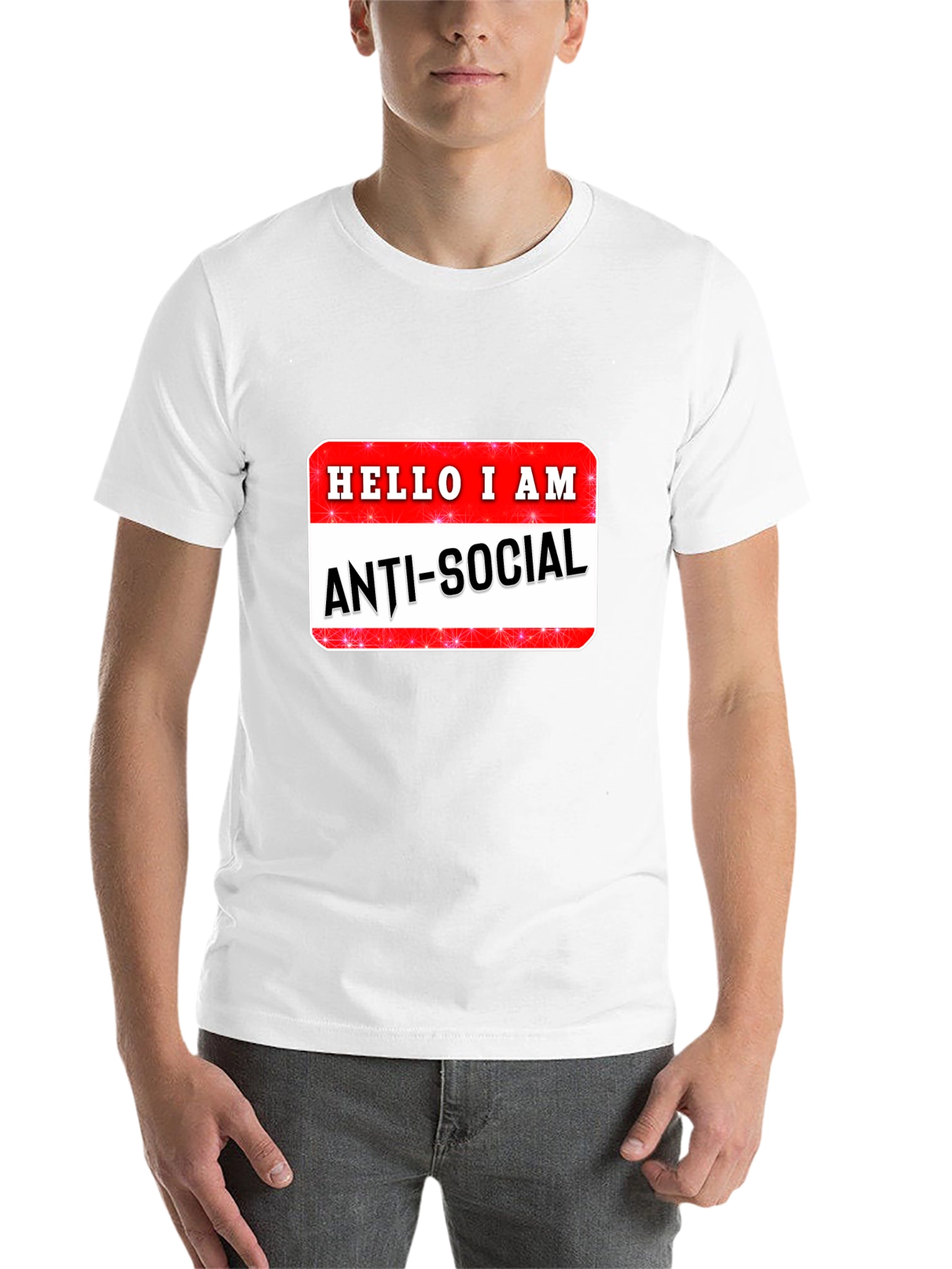 Anti-Social Graphic T-Shirt - Introvert Humor Tee