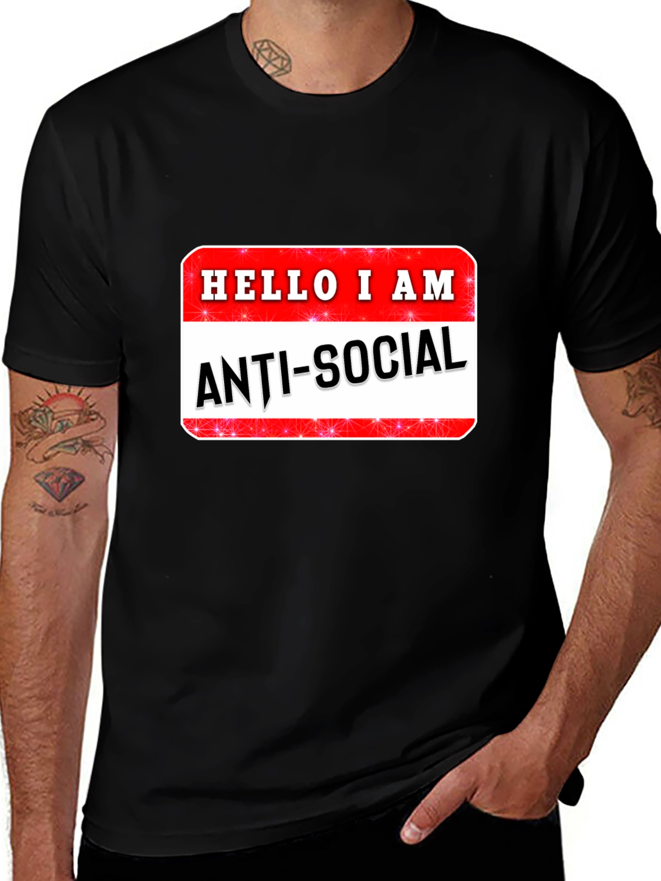 Anti-Social Graphic T-Shirt - Introvert Humor Tee