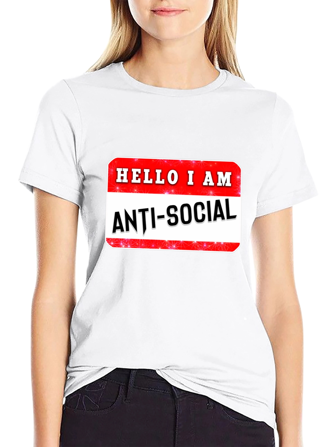 Anti-Social Graphic T-Shirt - Introvert Humor Tee
