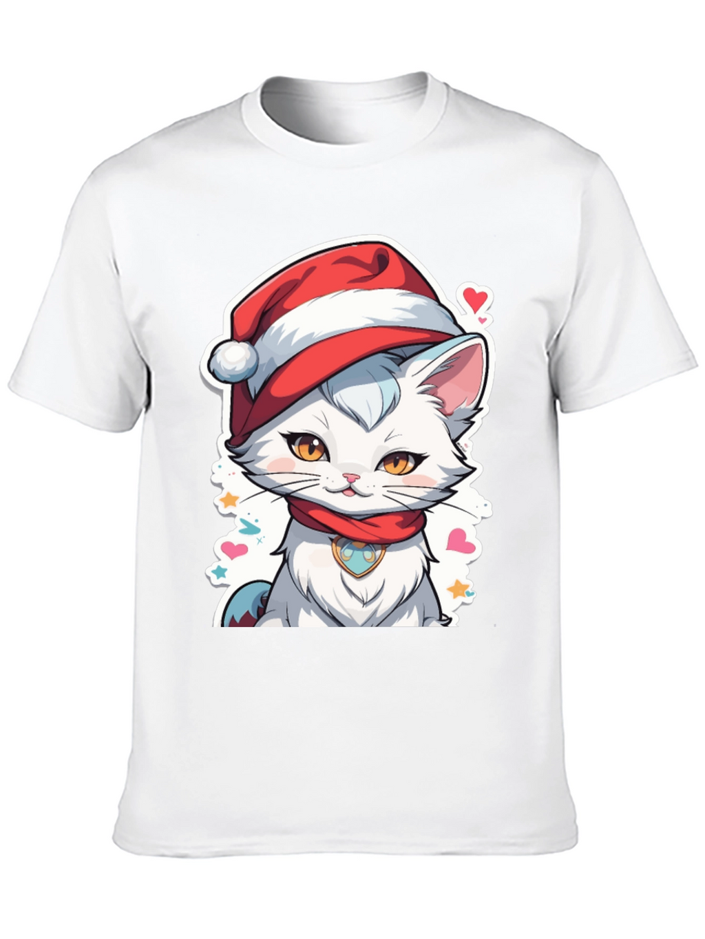 Festive Cat T-Shirt - Holiday Cheer!
