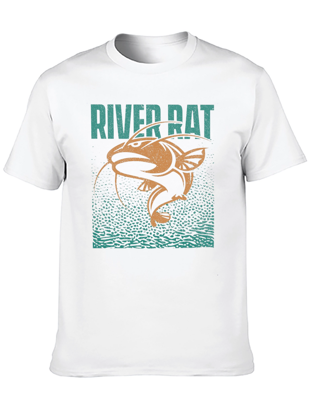 River Rat Graphic T-Shirt - Fishing Humor Tee