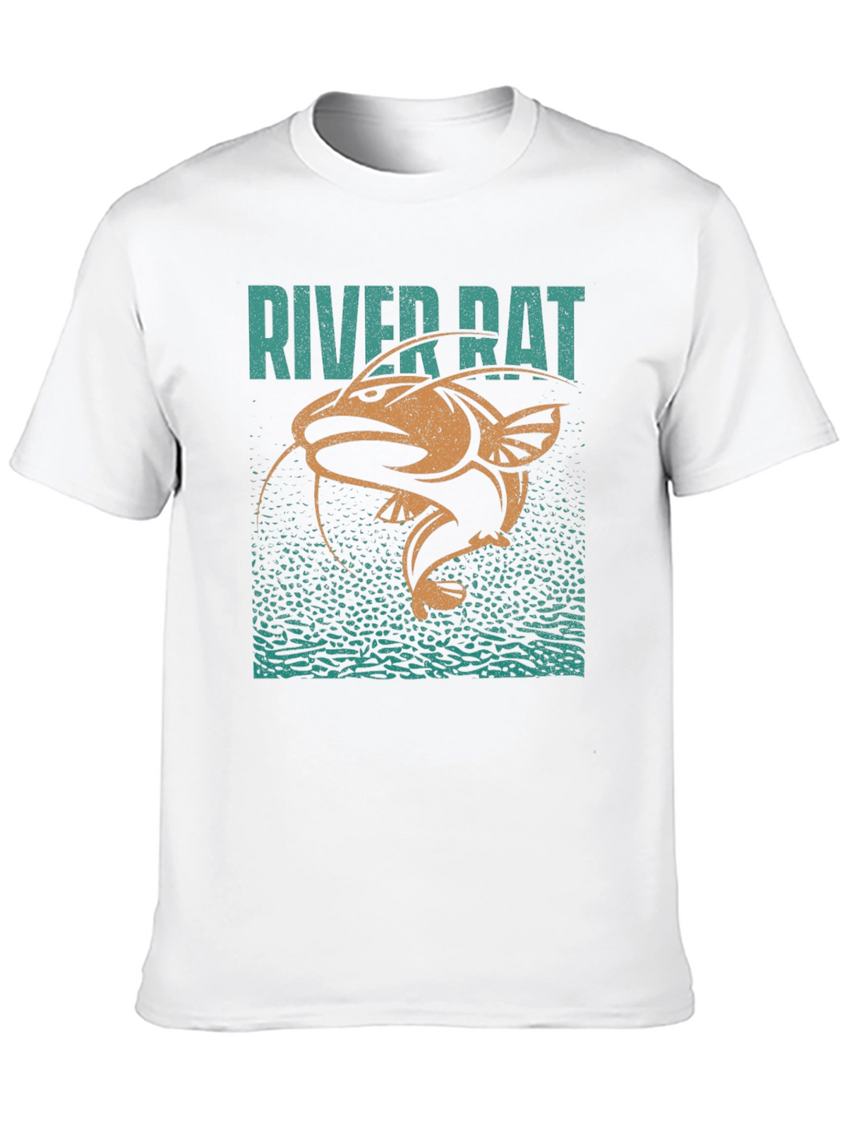 River Rat Graphic T-Shirt - Fishing Humor Tee