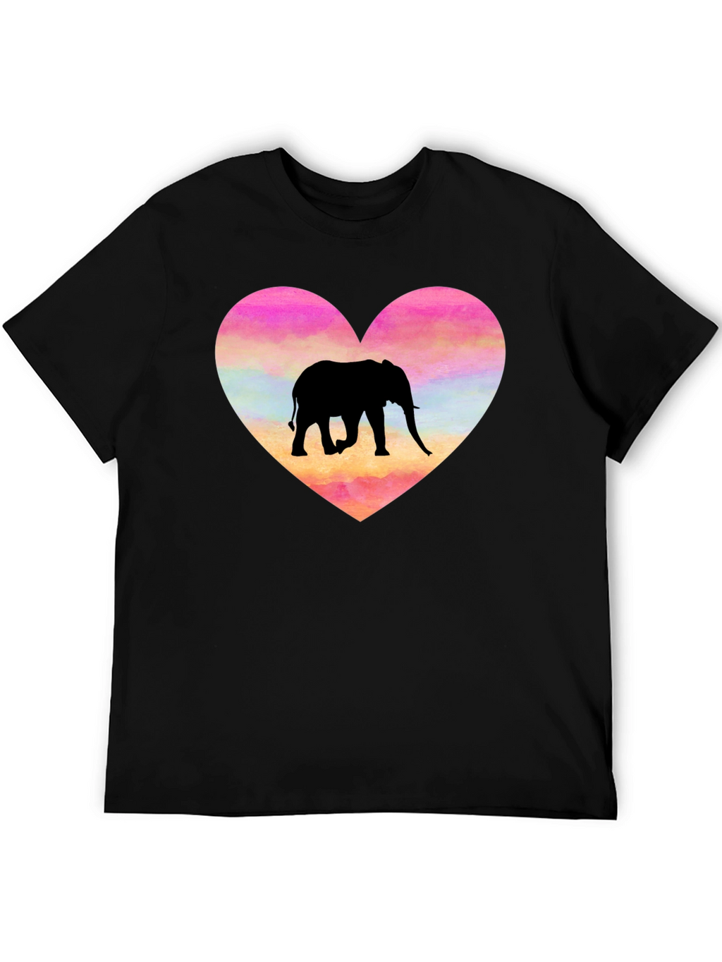Elephant Heart Graphic T-Shirt - Love Animals!