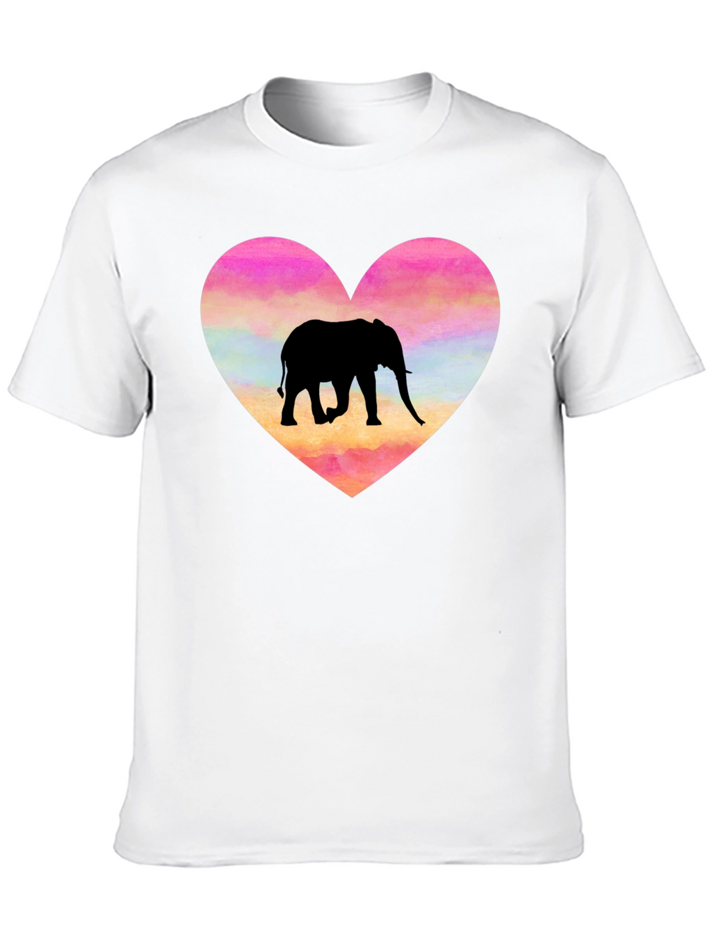 Elephant Heart Graphic T-Shirt - Love Animals!