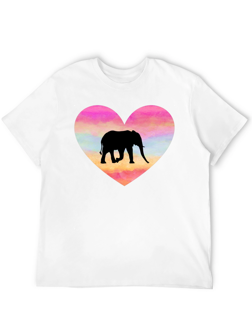 Elephant Heart Graphic T-Shirt - Love Animals!