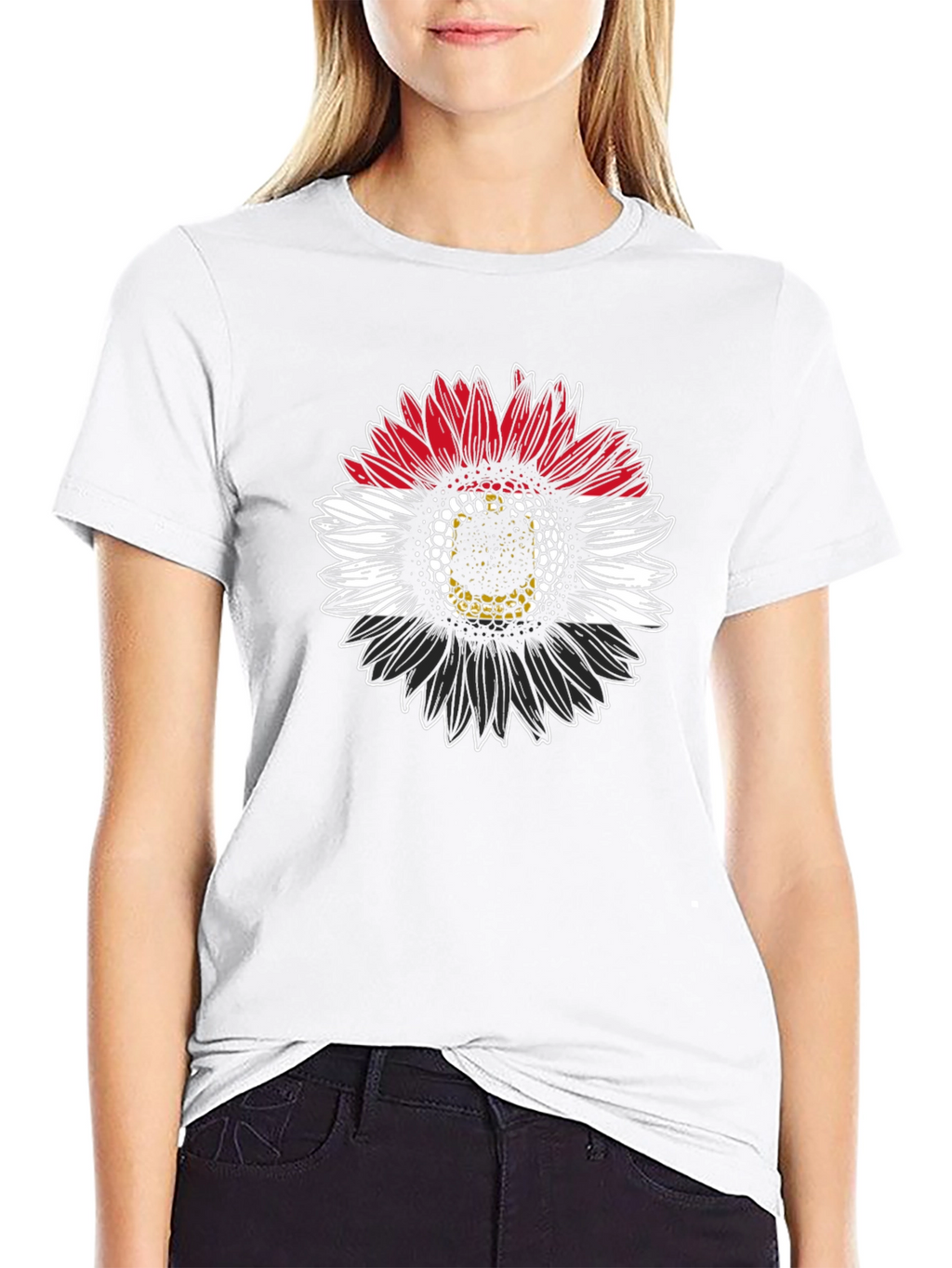 Egyptian Flag Sunflower Graphic Tee