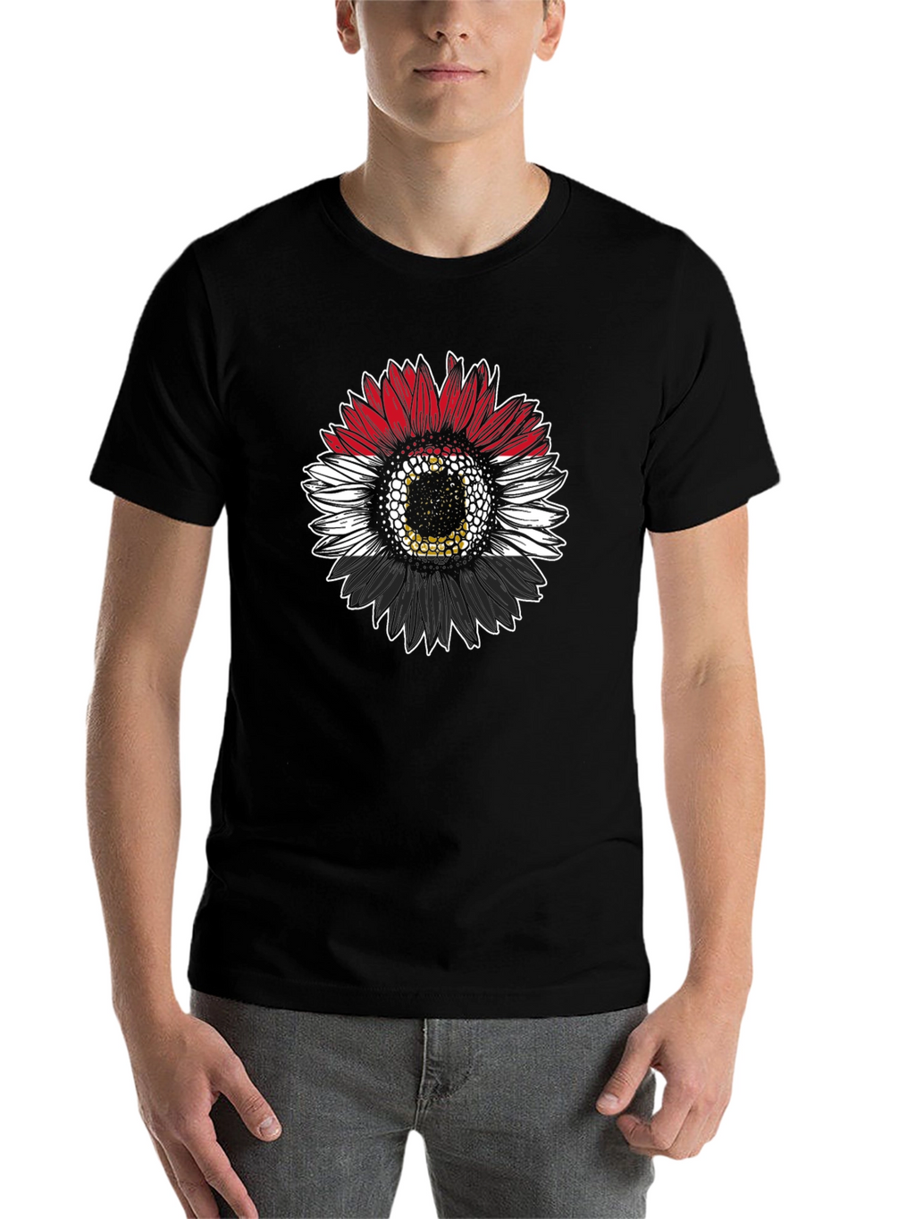 Egyptian Flag Sunflower Graphic Tee
