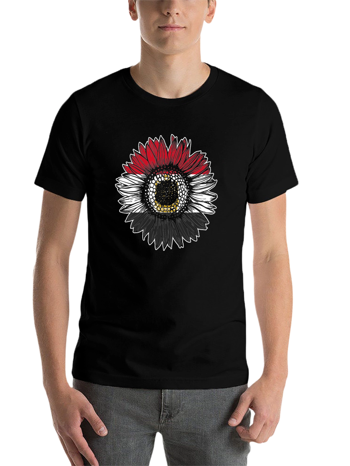 Egyptian Flag Sunflower Graphic Tee