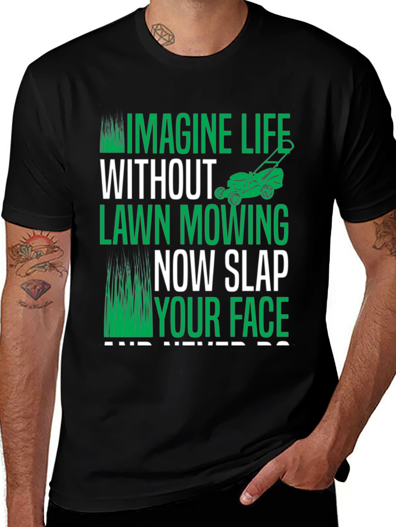 Imagine Life Without Lawn Mowing T-Shirt
