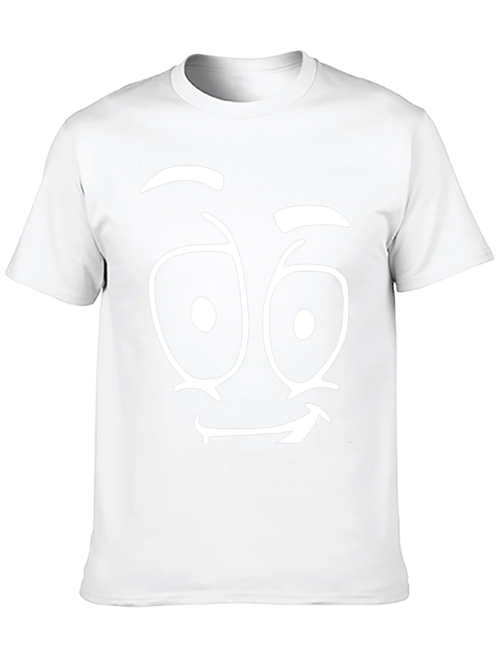 Funny Face Graphic Tee - Black Cotton T-Shirt