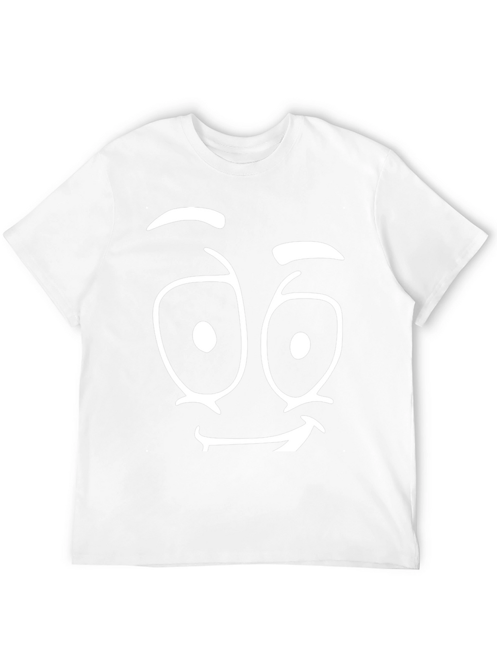 Funny Face Graphic Tee - Black Cotton T-Shirt