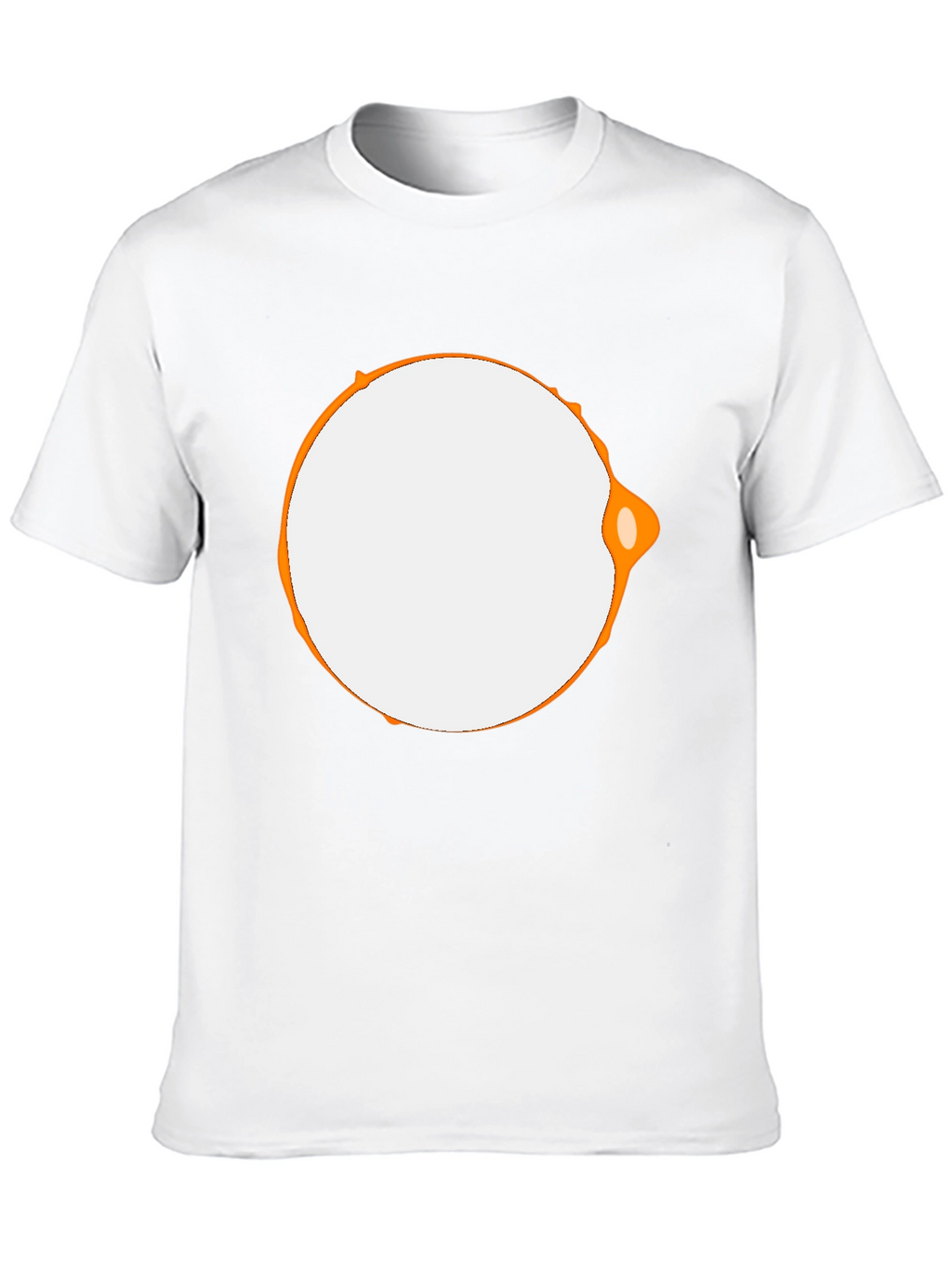 Modern Graphic Tee - Black with Abstract Circle Design