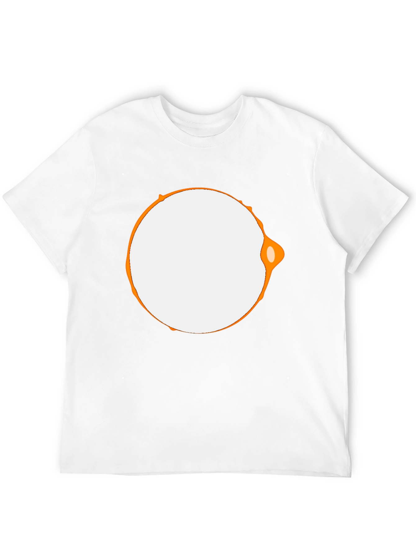 Modern Graphic Tee - Black with Abstract Circle Design