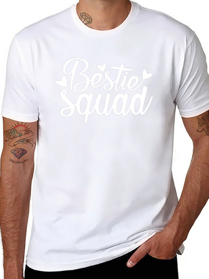 Bestie Squad Black Crew Neck T-Shirt