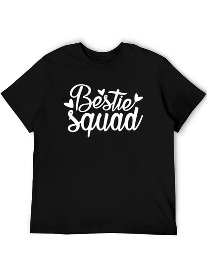 Bestie Squad Black Crew Neck T-Shirt
