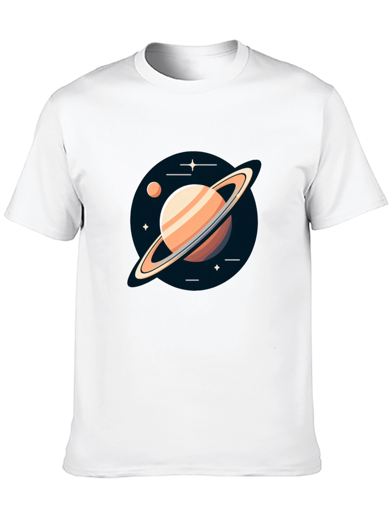 Saturn Graphic Black Tee