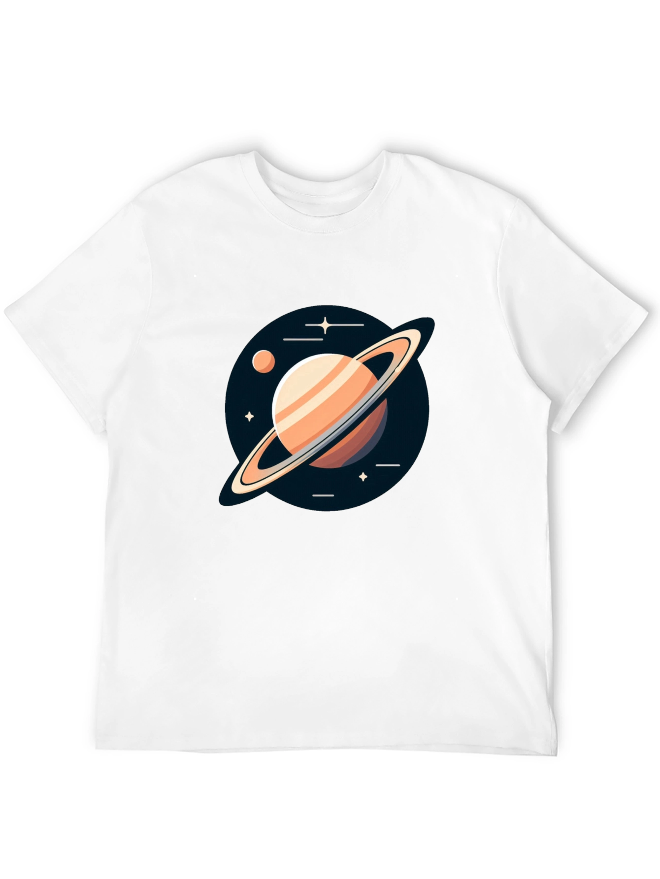 Saturn Graphic Black Tee