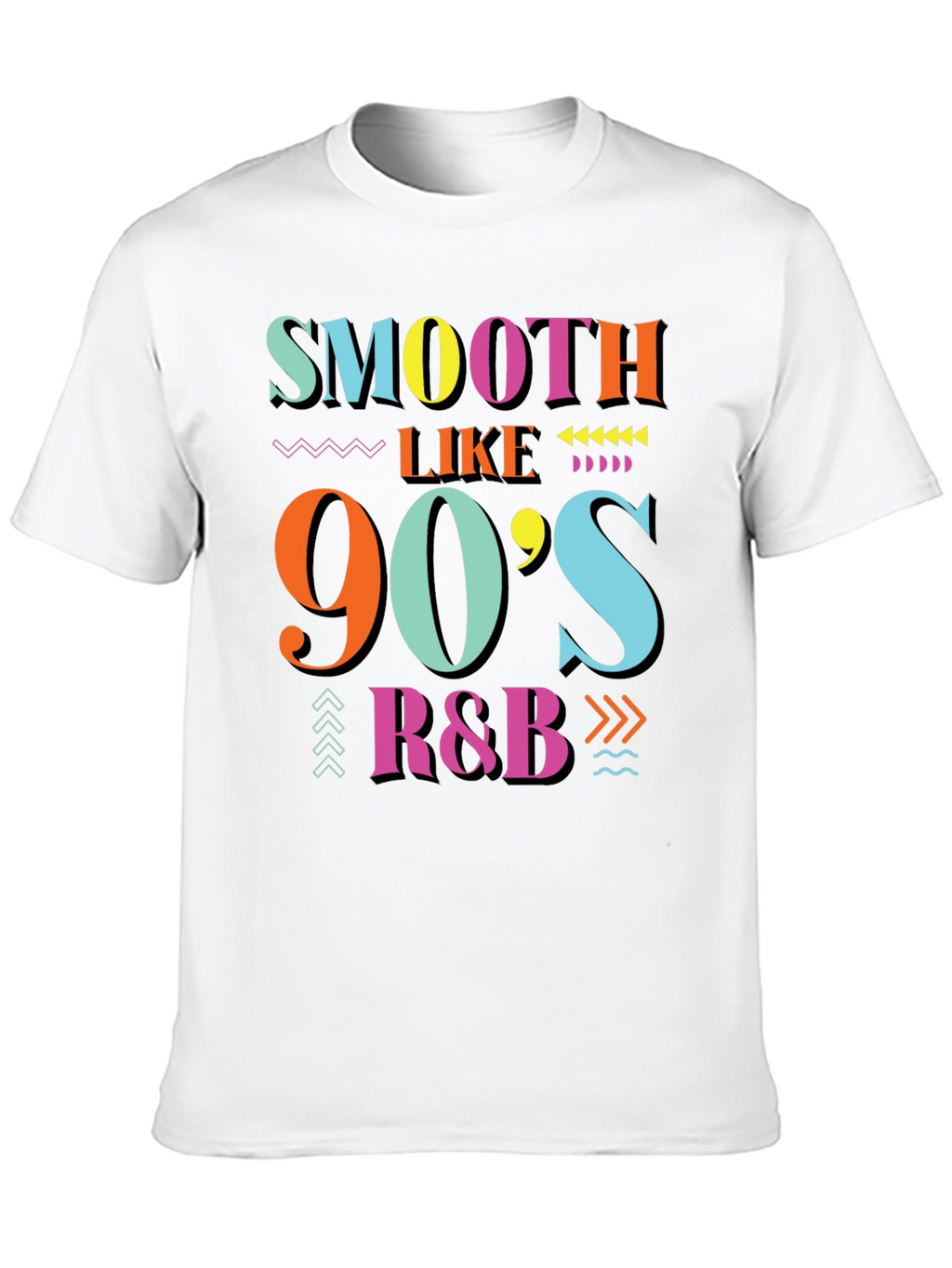 Smooth Like 90s R&B Black Graphic T-Shirt