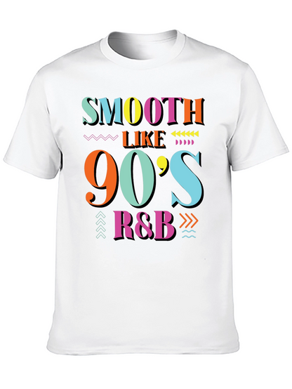 Smooth Like 90s R&B Black Graphic T-Shirt