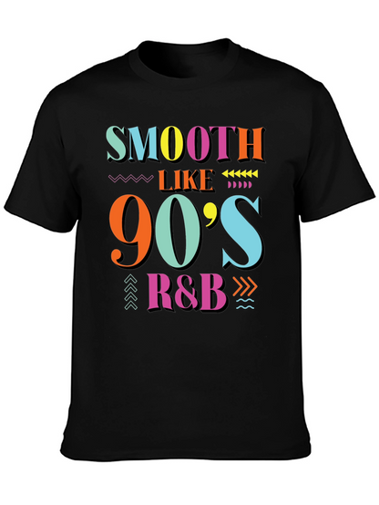 Smooth Like 90s R&B Black Graphic T-Shirt
