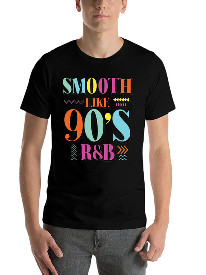 Smooth Like 90s R&B Black Graphic T-Shirt