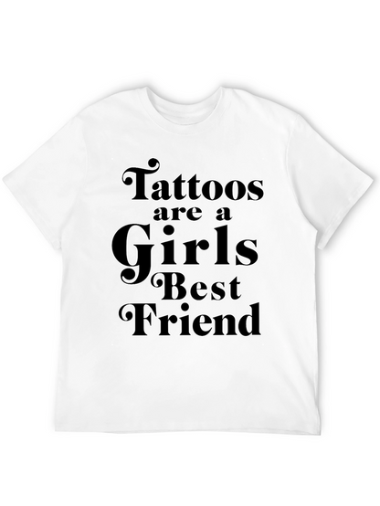 Tattoos Are A Girls Best Friend Black T-Shirt