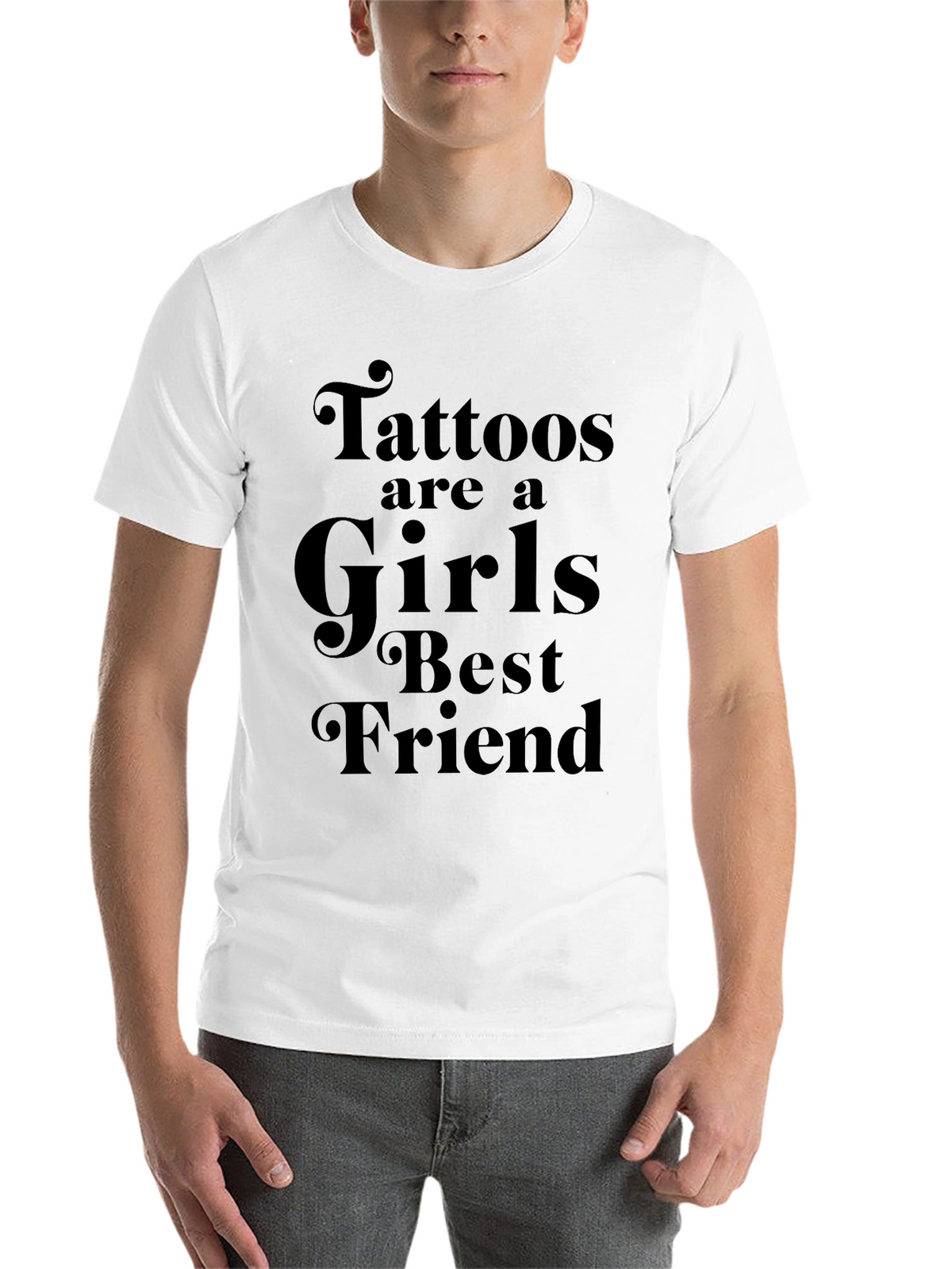 Tattoos Are A Girls Best Friend Black T-Shirt