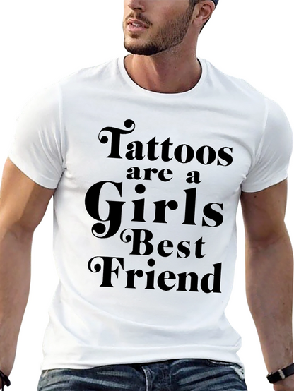Tattoos Are A Girls Best Friend Black T-Shirt