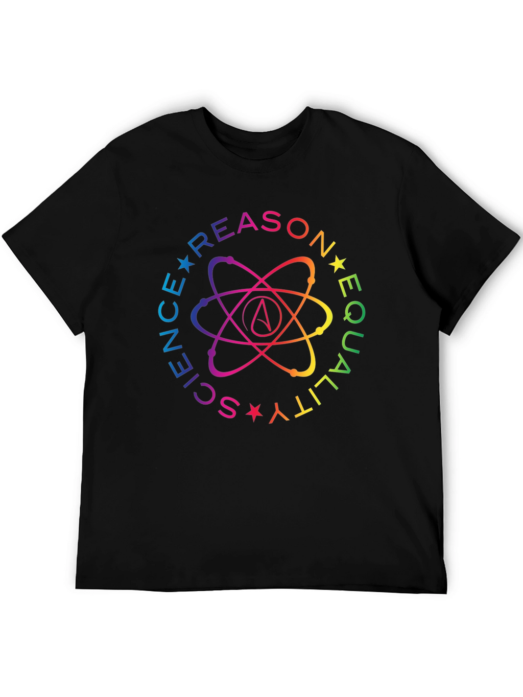 Science Reason Equality Rainbow Atheist T-Shirt