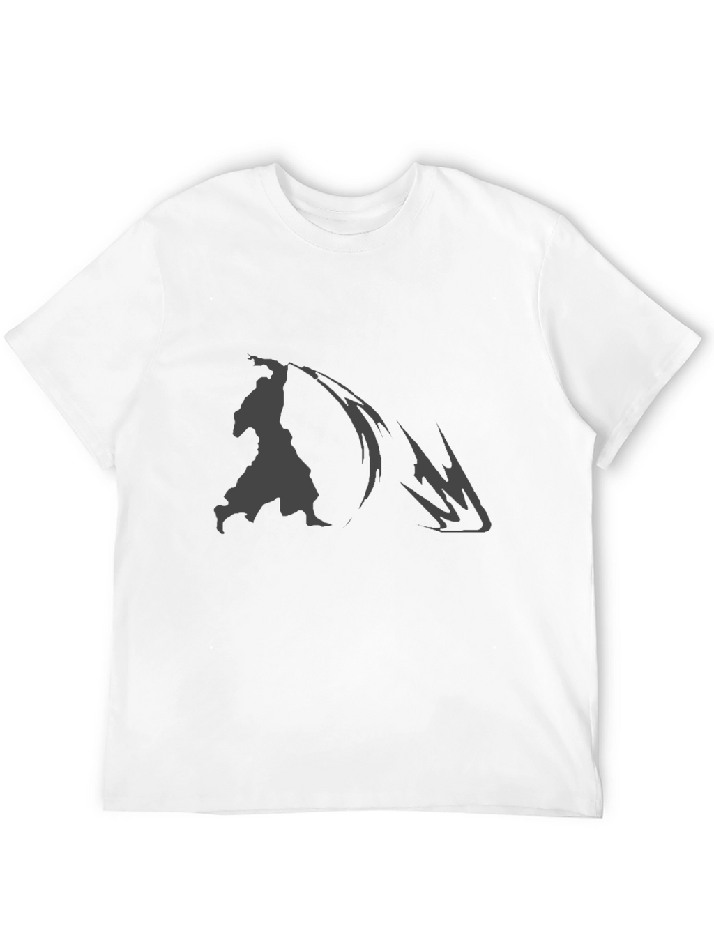 Samurai Graphic Print Black T-Shirt