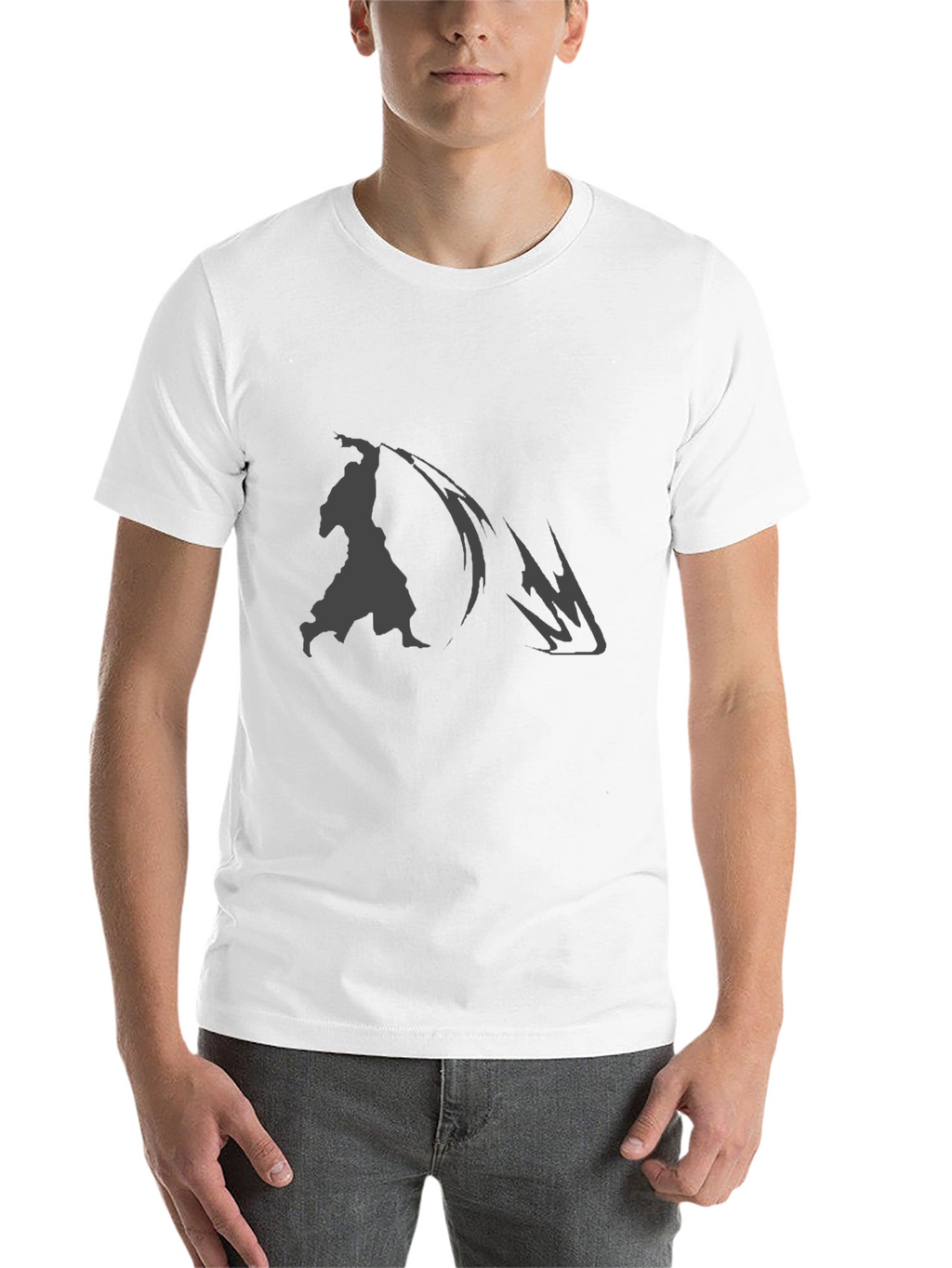 Samurai Graphic Print Black T-Shirt
