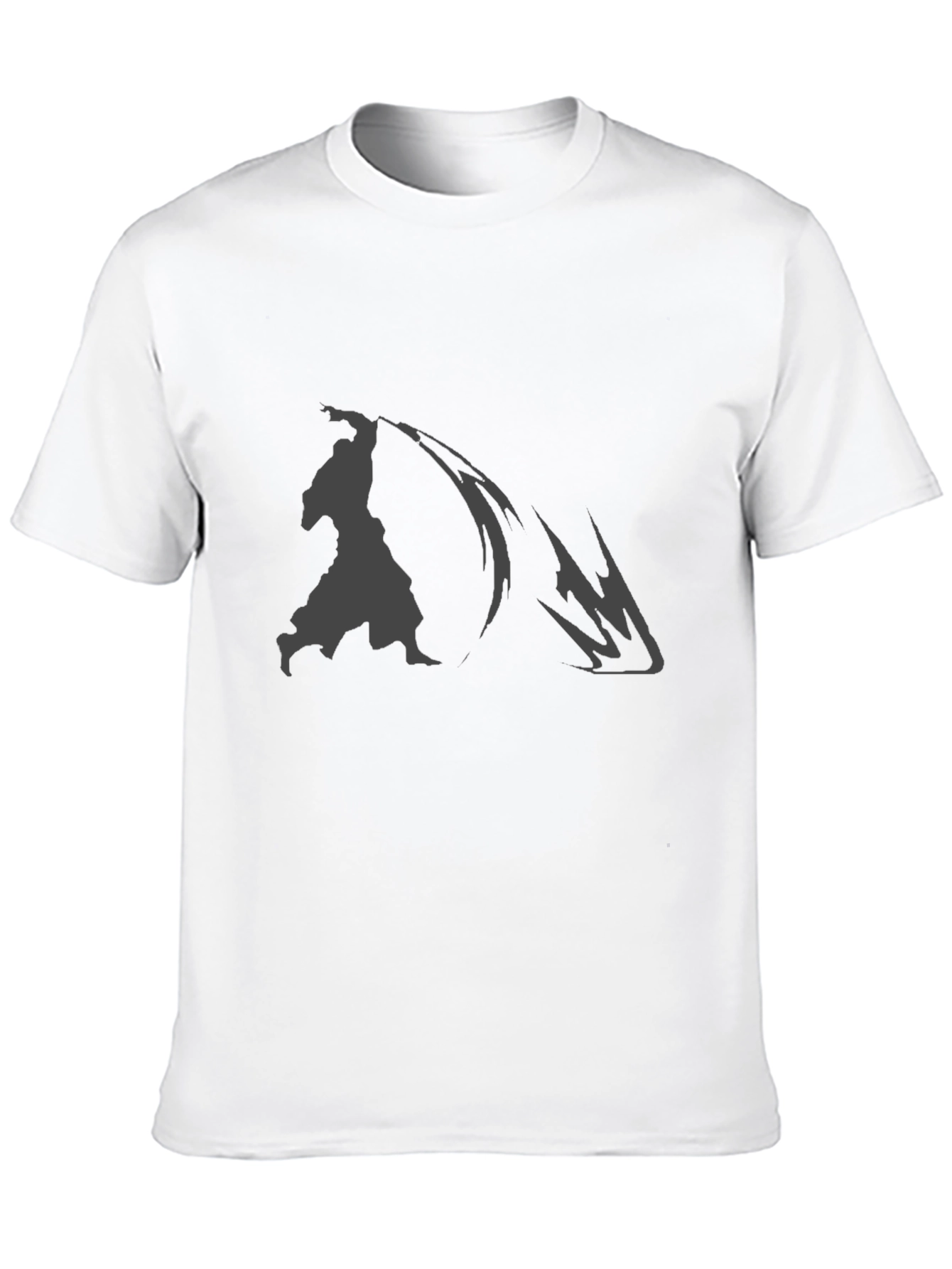 Samurai Graphic Print Black T-Shirt