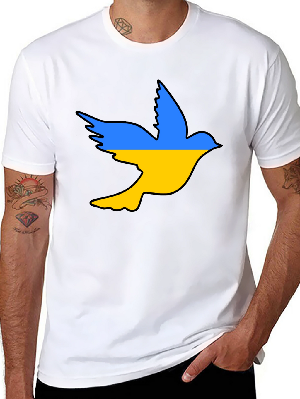 Ukraine Dove T-Shirt - Stand With Ukraine