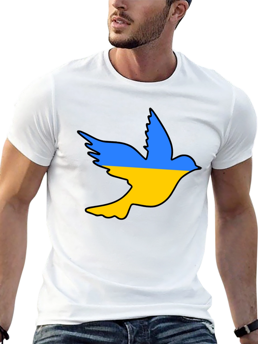 Ukraine Dove T-Shirt - Stand With Ukraine