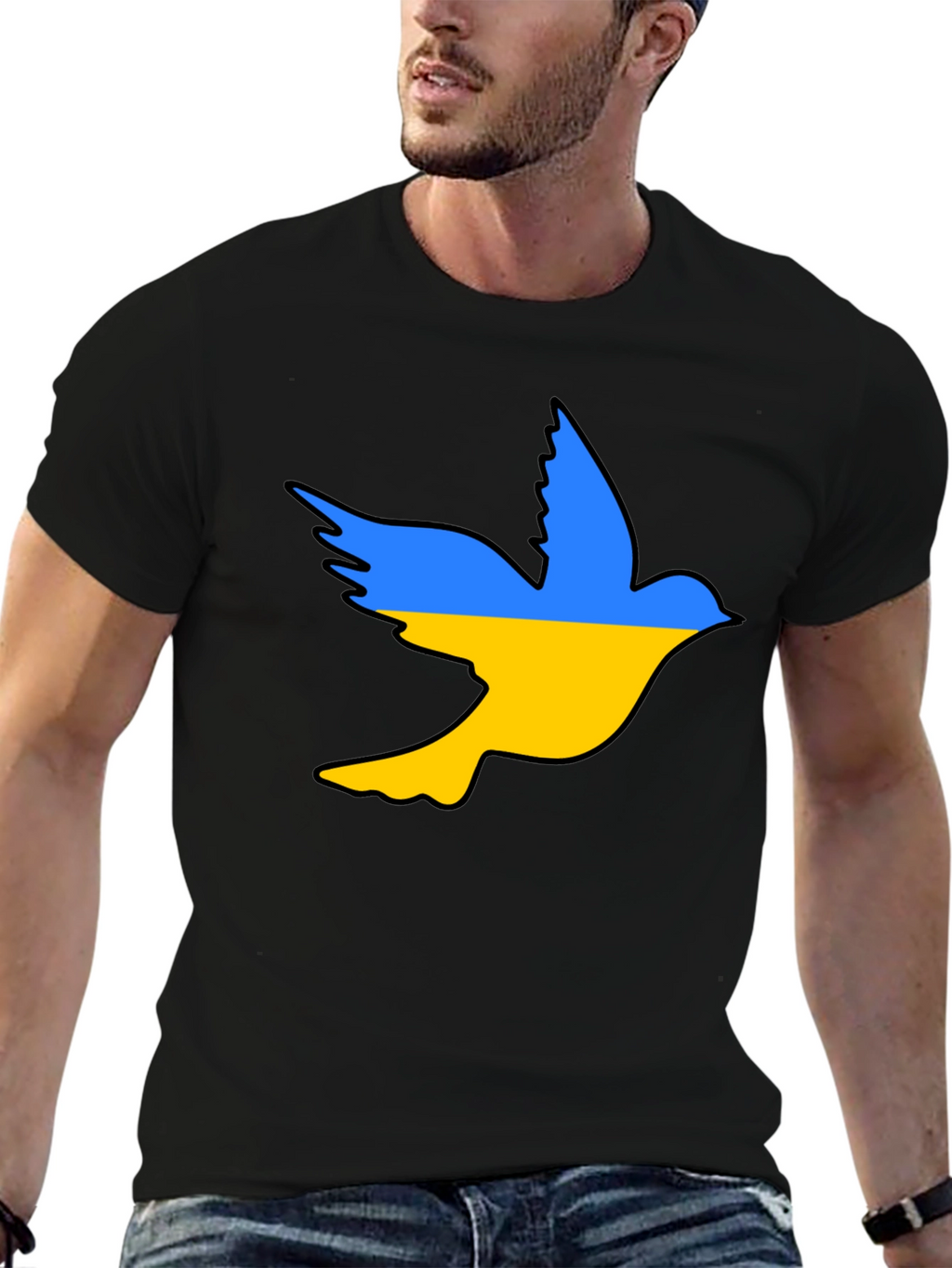 Ukraine Dove T-Shirt - Stand With Ukraine