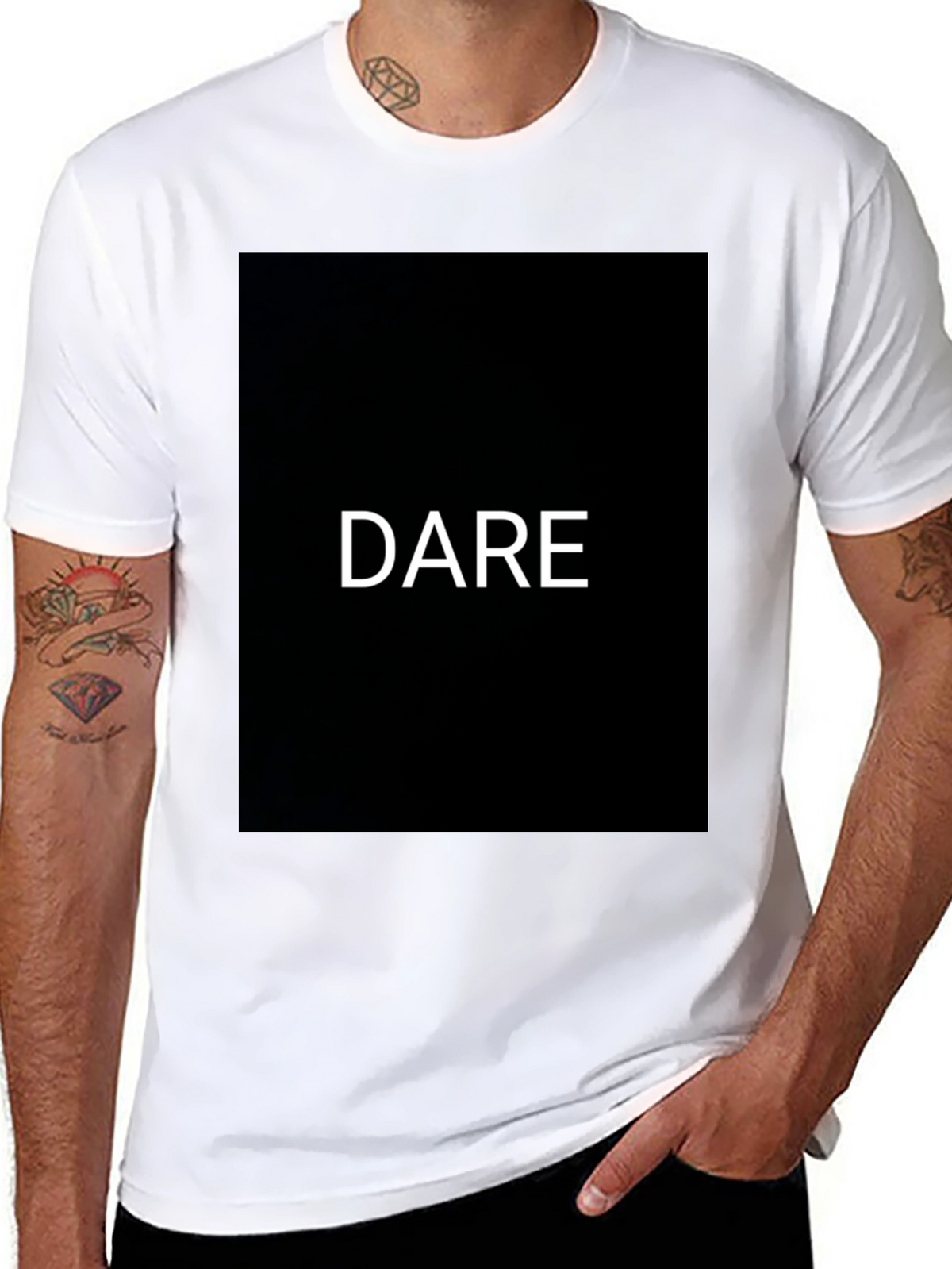 Dare Graphic Black T-Shirt