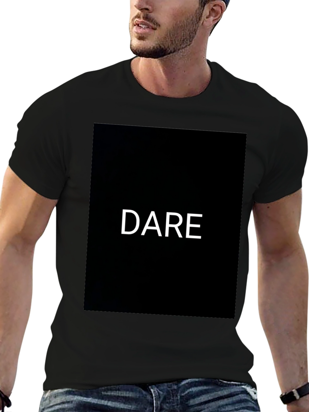 Dare Graphic Black T-Shirt