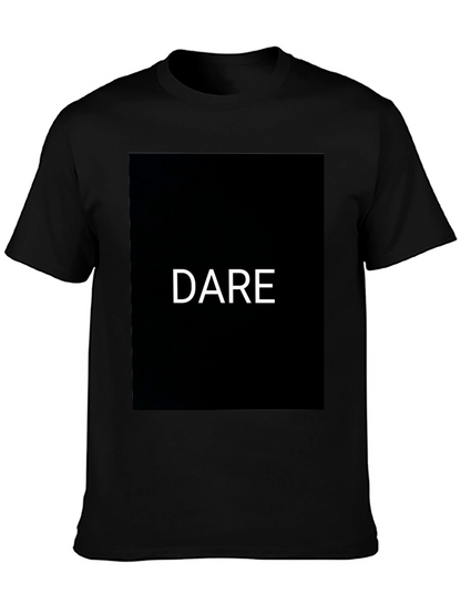 Dare Graphic Black T-Shirt