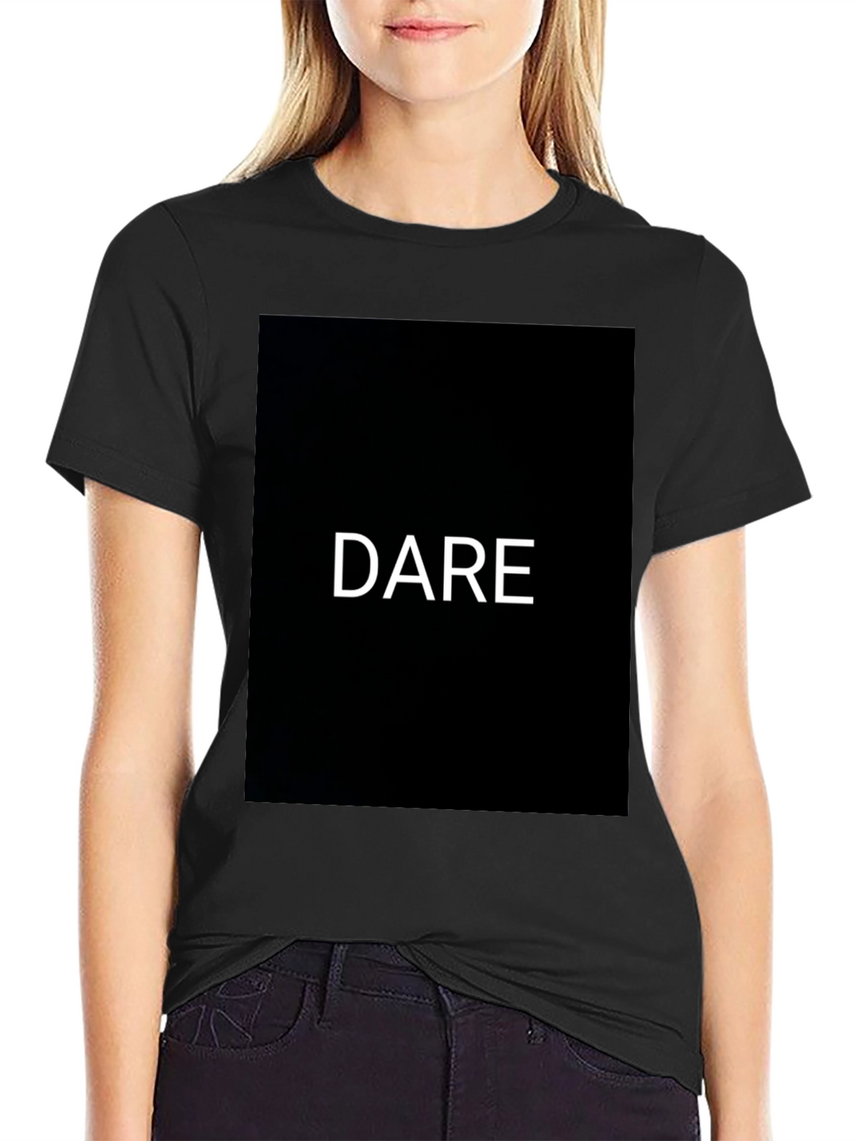 Dare Graphic Black T-Shirt