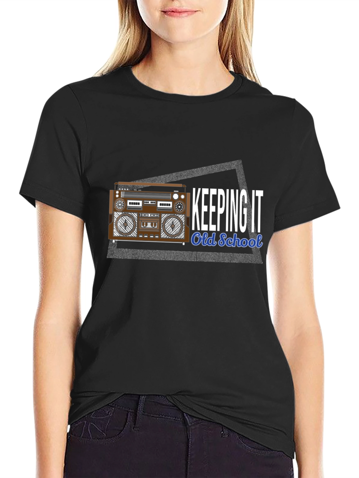 Retro Boombox T-Shirt - Keeping It Old School