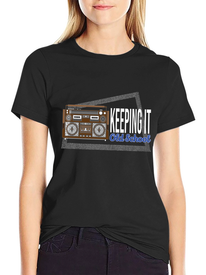 Retro Boombox T-Shirt - Keeping It Old School