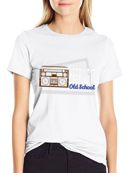 Retro Boombox T-Shirt - Keeping It Old School