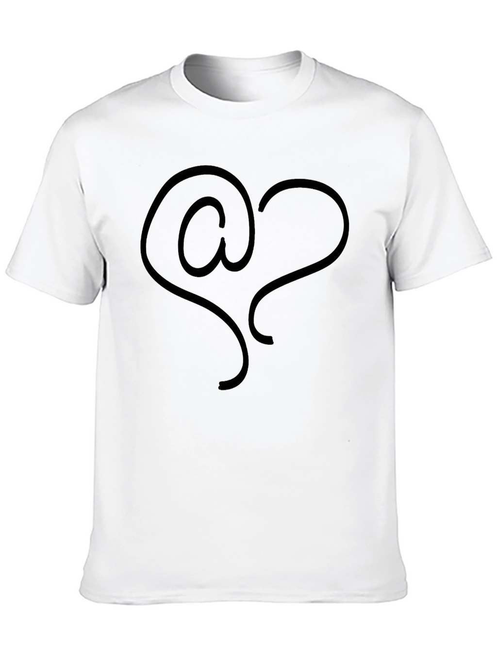 Black T-Shirt with Quirky At Heart Design