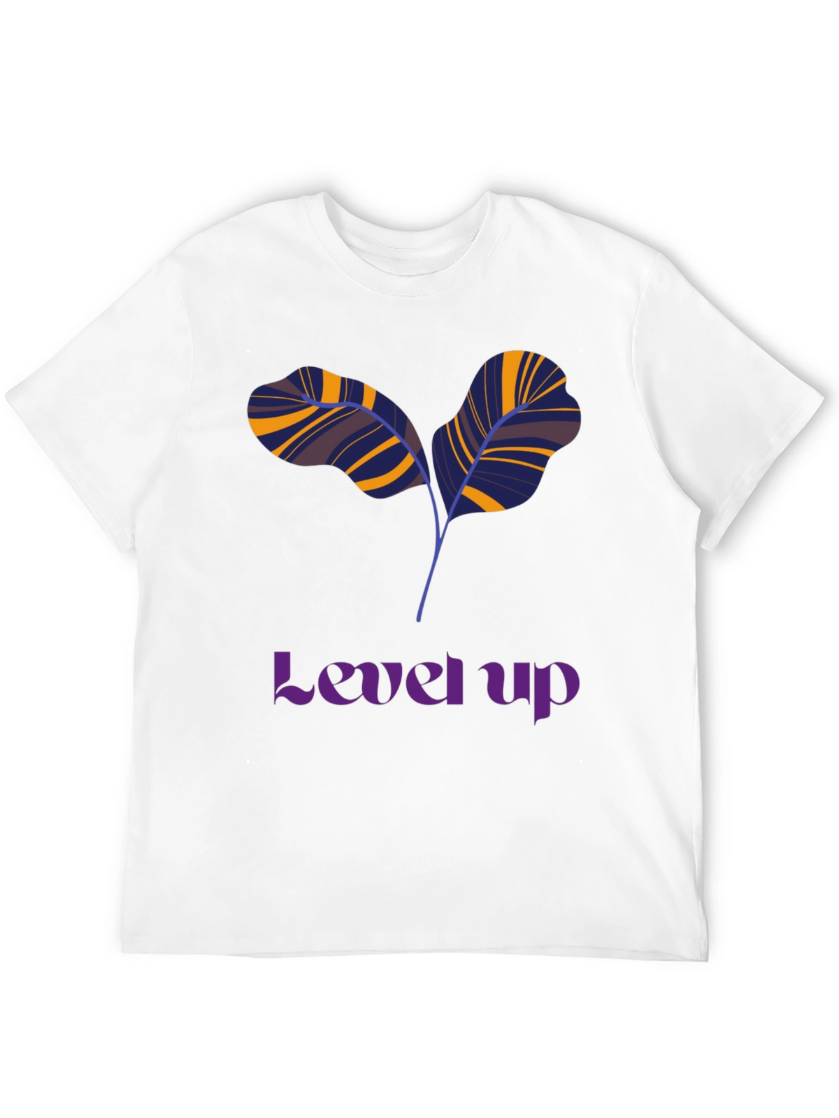 Level Up T-Shirt: Unique Leaf Design