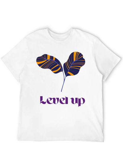 Level Up T-Shirt: Unique Leaf Design